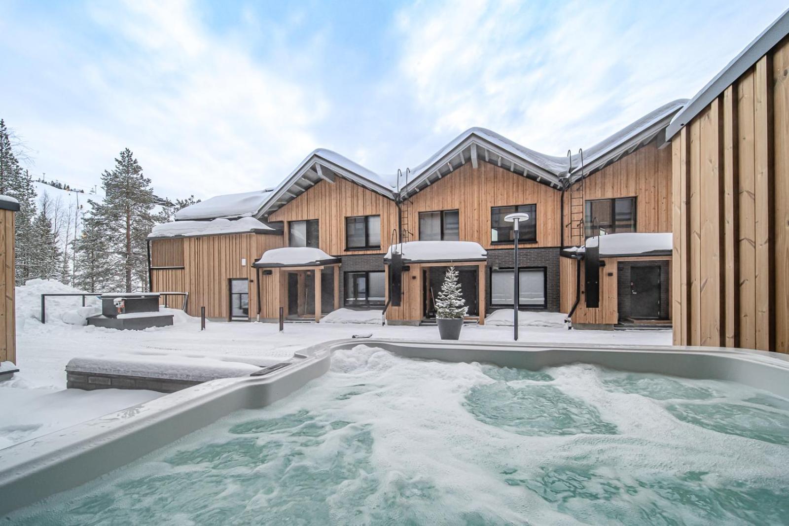 Levi Diamonds Luxury Ski-In&Out &Private Jacuzzi Sirkka Exterior foto